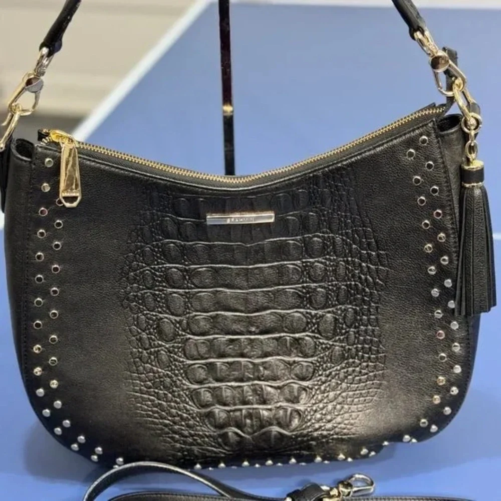 Brahmin Black Daphne Winston Shoulder Bag- Used